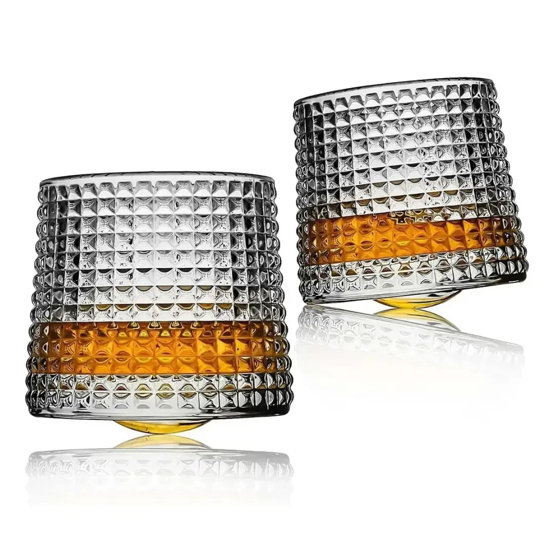 Copo de Whisky Giratório de Vidro 150ml (Kit com 3)