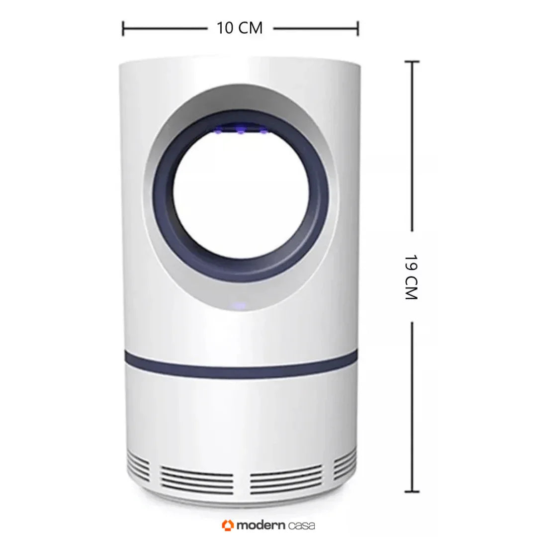 Armadilha Mata Mosquito UV USB Silenciosa 360°