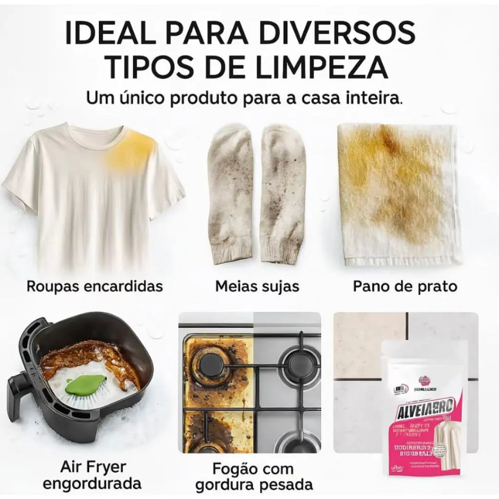 Percarbonato de Sódio AlvejaPro | Removedor de Manchas e Alvejante Sem Cloro