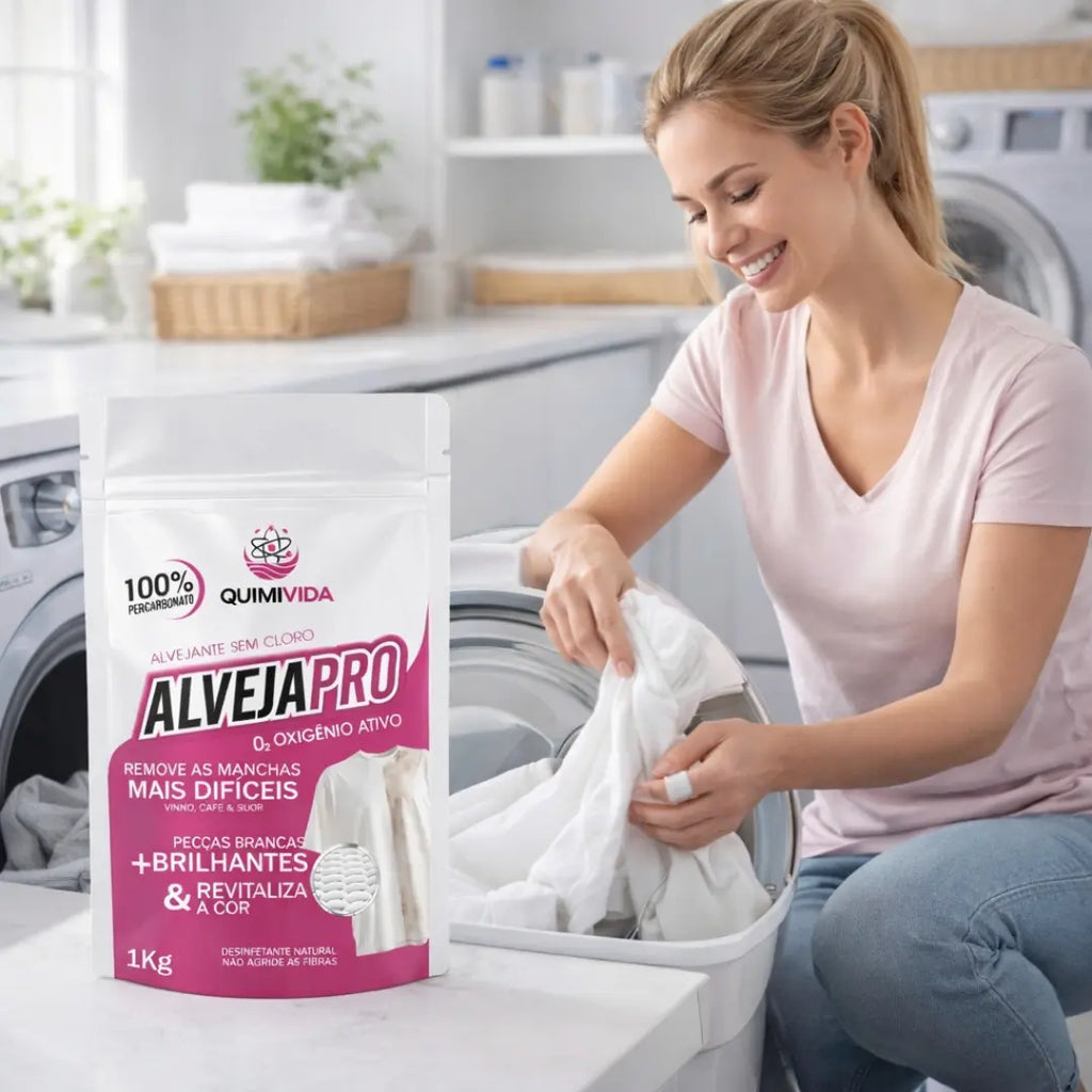 Percarbonato de Sódio AlvejaPro | Removedor de Manchas e Alvejante Sem Cloro