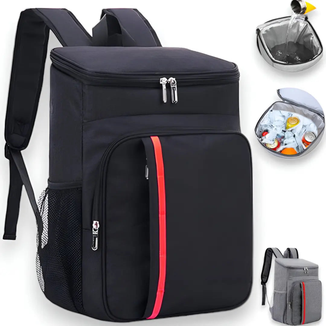 Mochila Térmica 23L Impermeável para Praia, Viagem e Camping – Cooler Portátil Dobrável