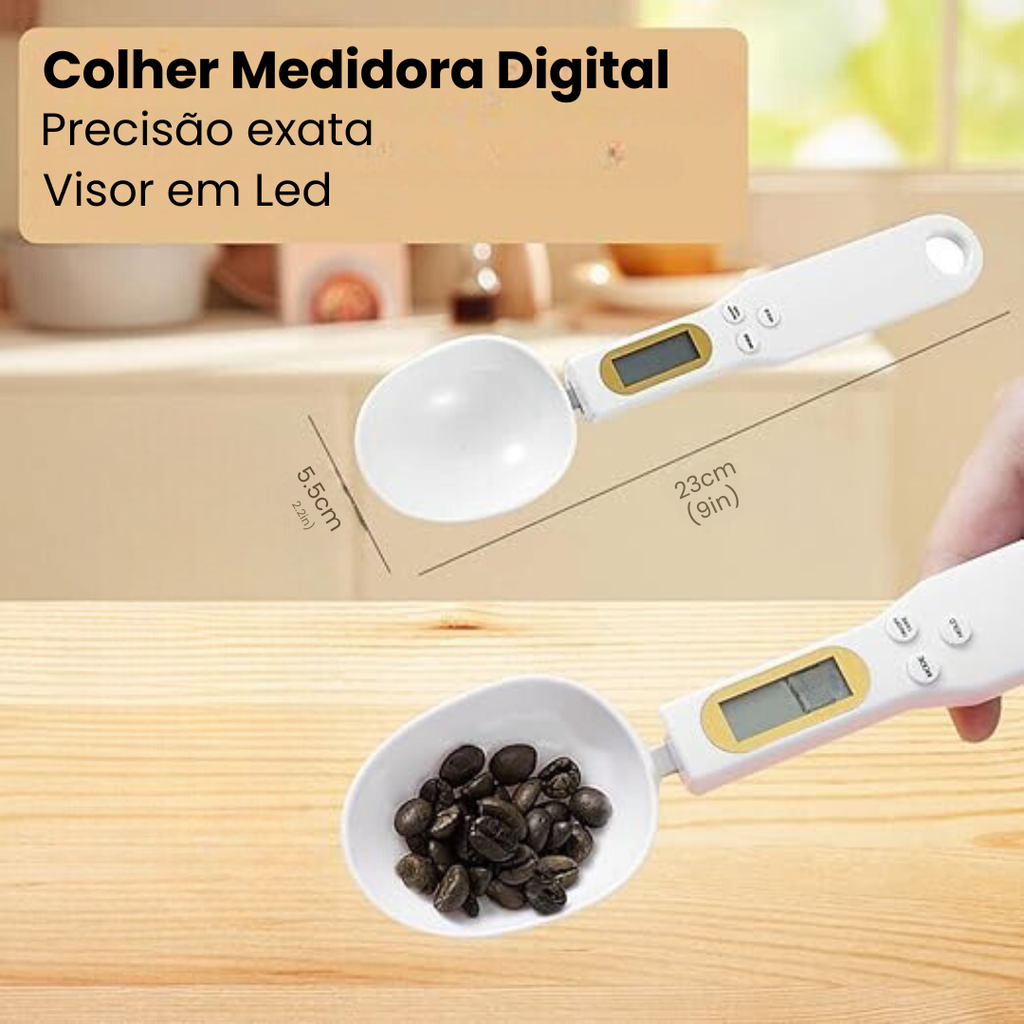 Balança Medidora Digital em Formato de Colher