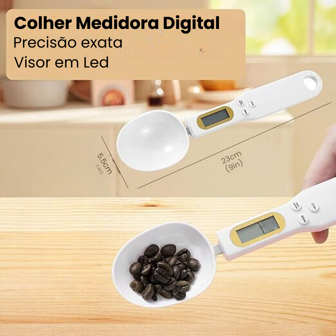 Balança Medidora Digital em Formato de Colher