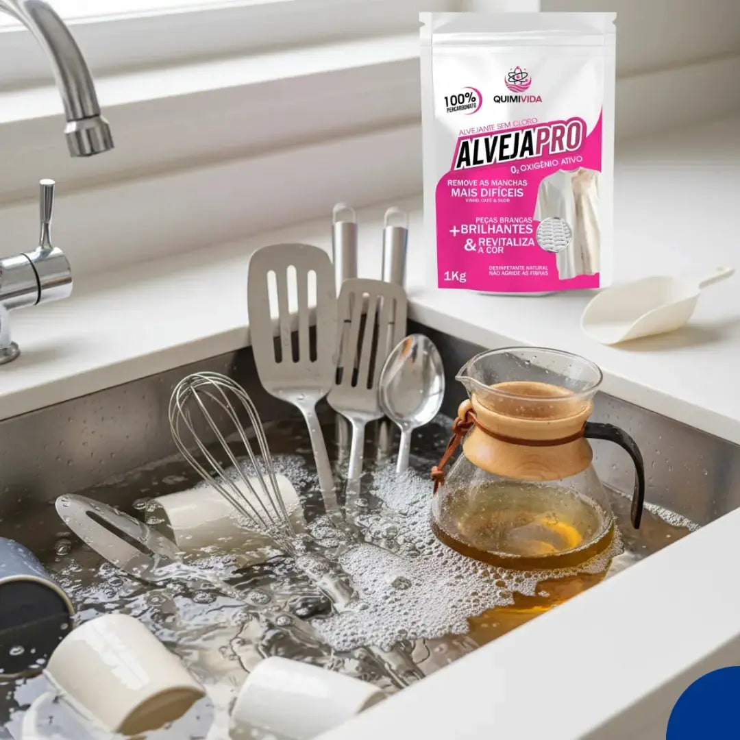 Percarbonato de Sódio AlvejaPro | Removedor de Manchas e Alvejante Sem Cloro