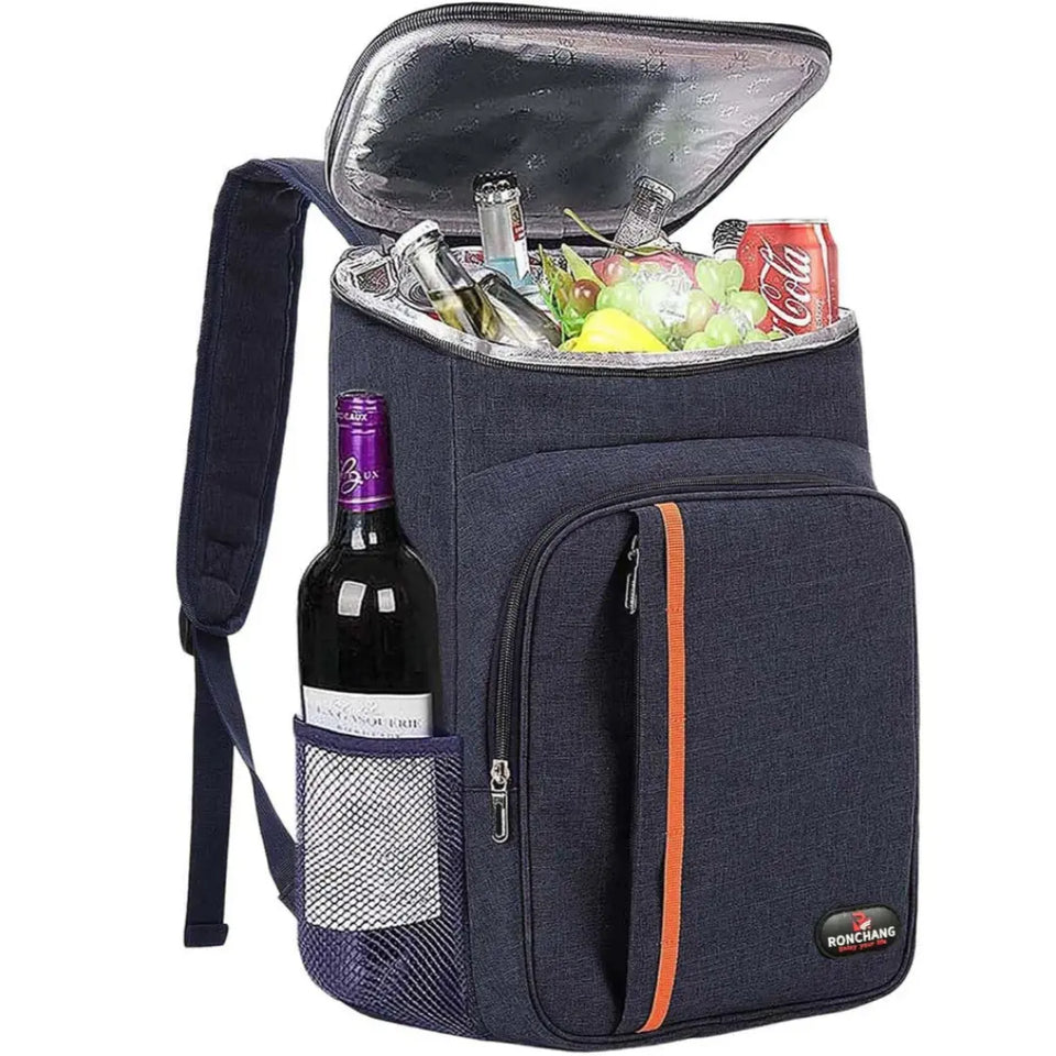 Mochila Térmica 23L Impermeável para Praia, Viagem e Camping – Cooler Portátil Dobrável
