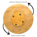 Tábua de Mesa em Bambu Giratóra
