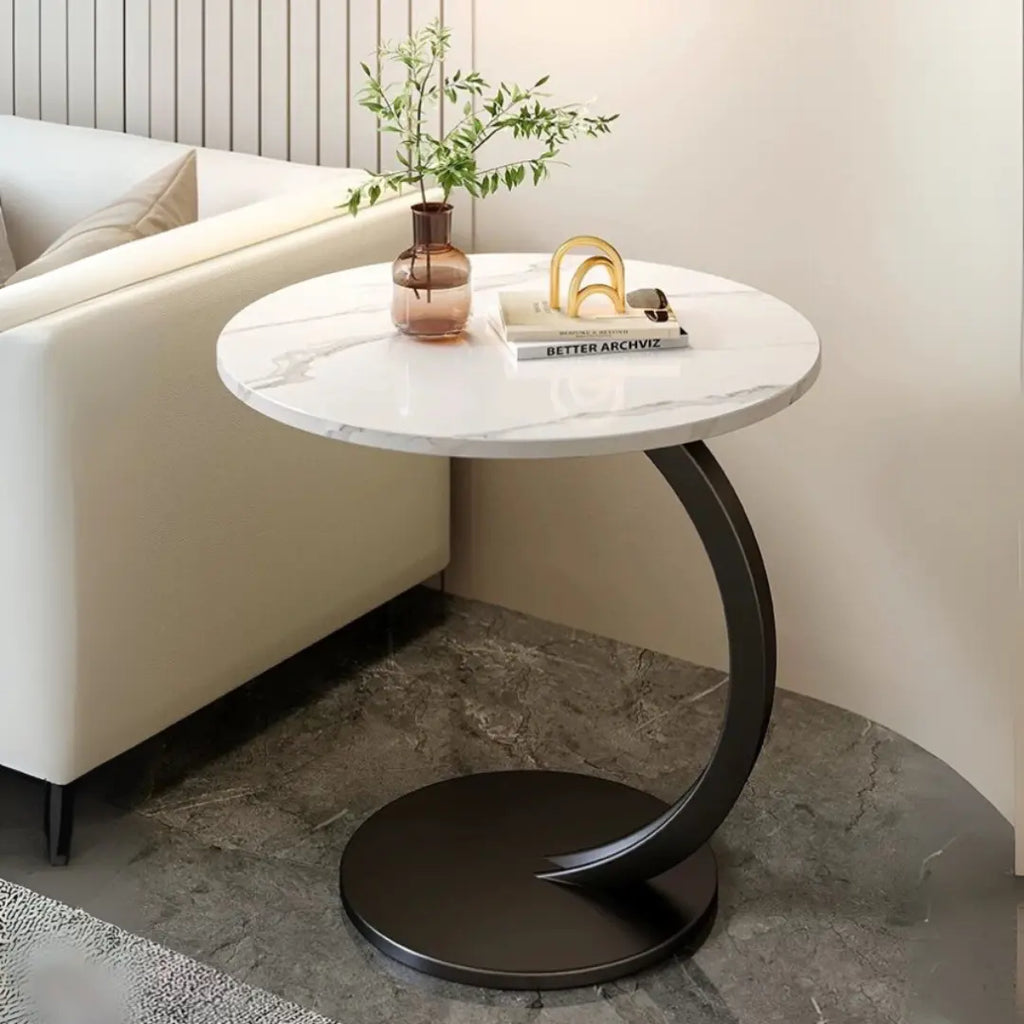Mesa de Apoio para Sala e Sofá em MDF e Ferro