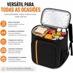 Mochila Térmica 23L Impermeável para Praia, Viagem e Camping – Cooler Portátil Dobrável