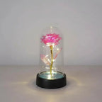 Rosa Encantada com Luz LED –  com Cúpula Decorativa Iluminada