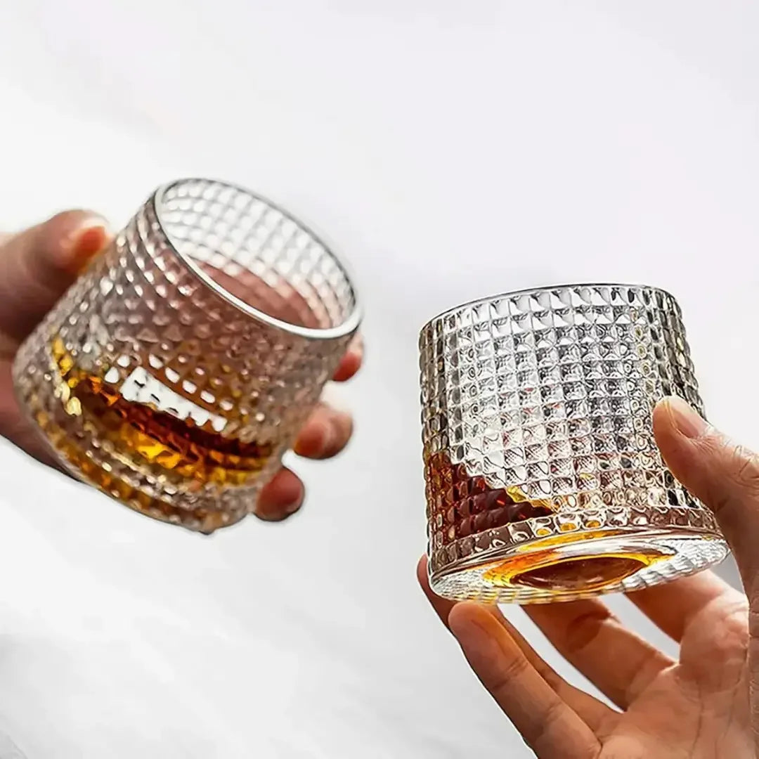 Copo de Whisky Giratório de Vidro 150ml (Kit com 3)