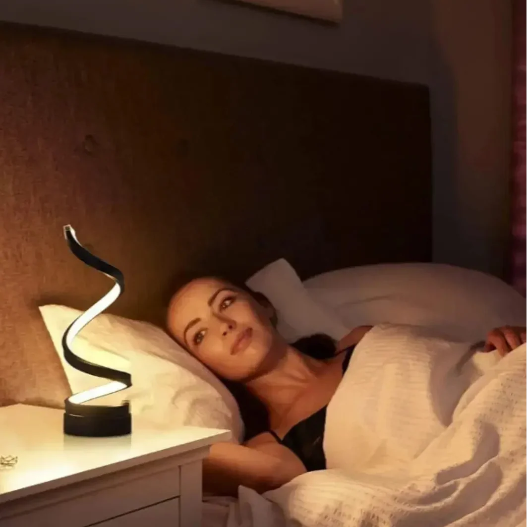 Abajur LED Espiral Clássico