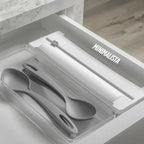 Organizador de Rolos Papel Filme Alumínio Duplo Clear