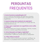 Aspirador Portátil Anti-Ácaro Esterilização UV Sem Fio