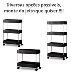 Carrinho Organizador Multiuso com Rodinhas 4 Andares
