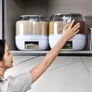 Dispensador Organizador Giratório 360° para Arroz e Grãos