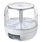 Dispensador Organizador Giratório 360° para Arroz e Grãos