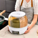 Dispensador Organizador Giratório 360° para Arroz e Grãos