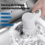 Escova Elétrica Multiuso 5 em 1 para Limpeza 360° – Potência e Agilidade na Palma da Sua Mão