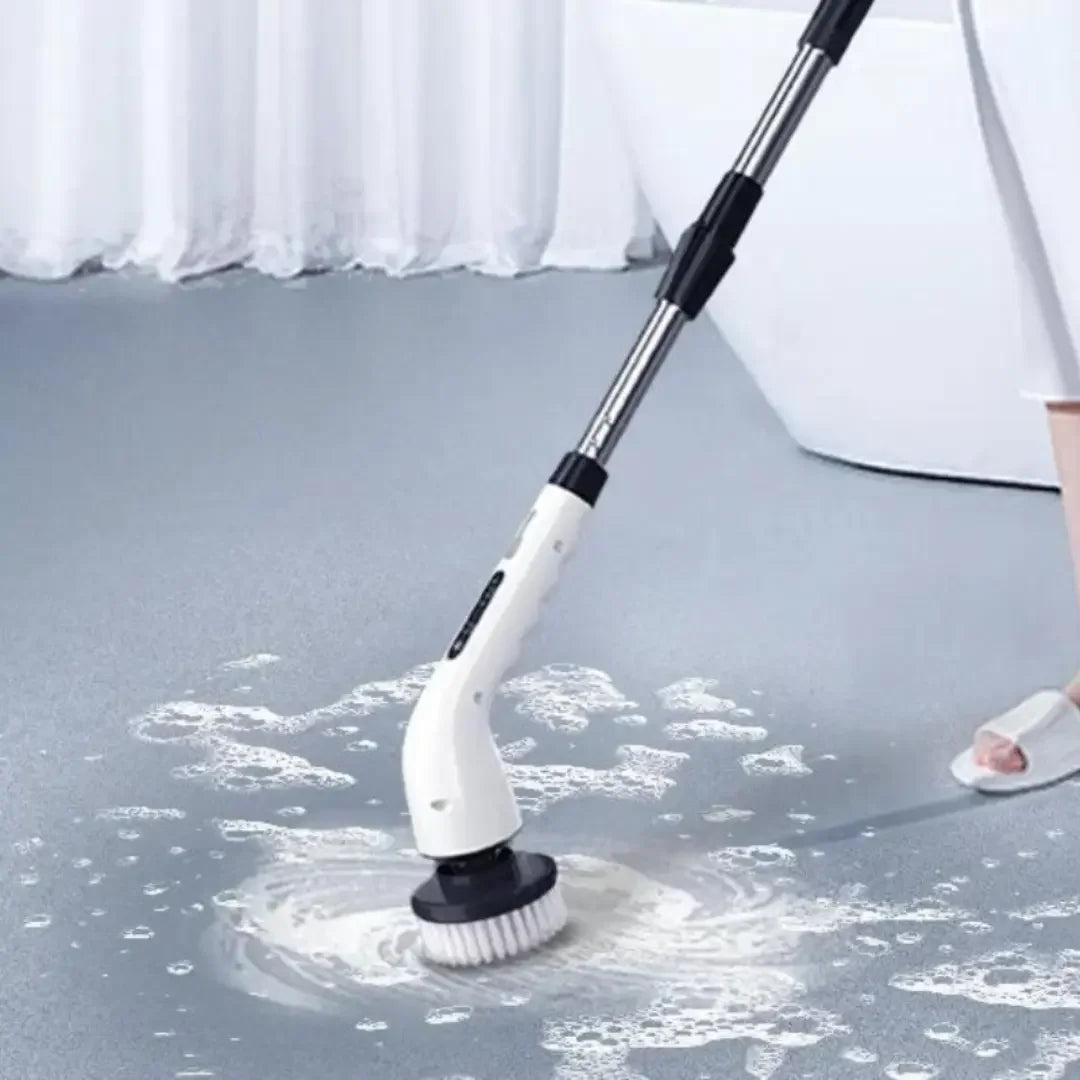 Escova Elétrica de Limpeza 9 em 1 com Cabo Extensor