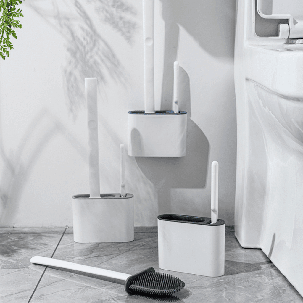 Escova de Limpeza Sanitária Silicone 2 em 1