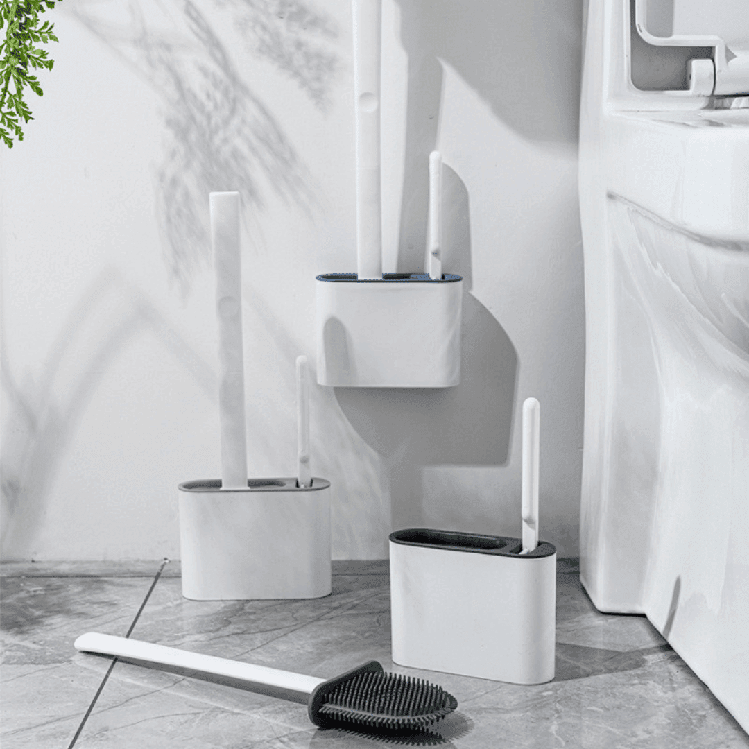 Escova de Limpeza Sanitária Silicone 2 em 1