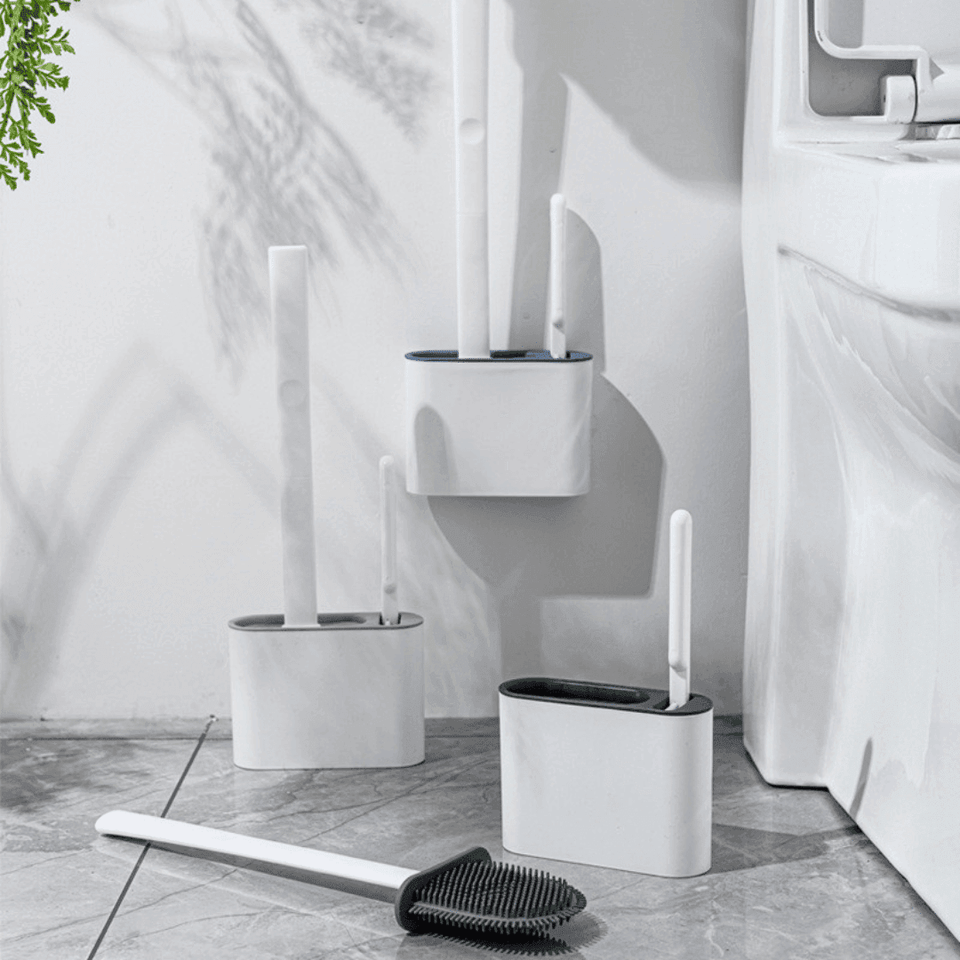 Escova de Limpeza Sanitária Silicone 2 em 1