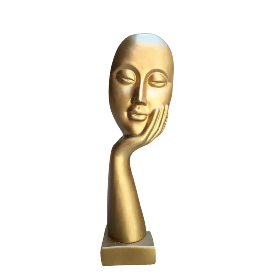 Escultura Decorativa Mão na Face