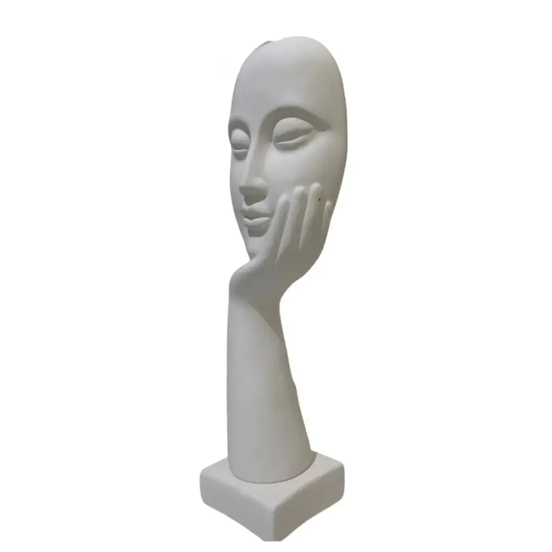 Escultura Decorativa Mão na Face
