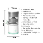 Espremedor de Frutas Elétrico Portátil USB