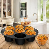Forma de Silicone para Air Fryer com 7 Cavidades – Antiaderente para Cupcakes, Muffins e Mini Bolos