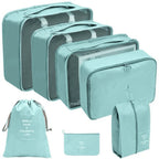 Kit Bolsas Organizadoras Para Mala de Viagem - Compre 5 Leve 7