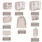 Kit Bolsas Organizadoras Para Mala de Viagem - Compre 5 Leve 7