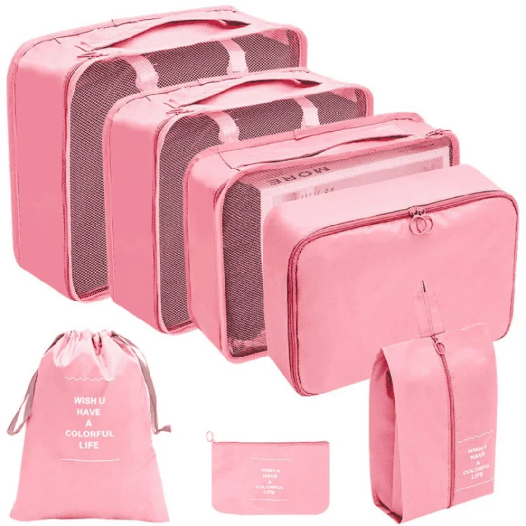 Kit Bolsas Organizadoras Para Mala de Viagem - Compre 5 Leve 7