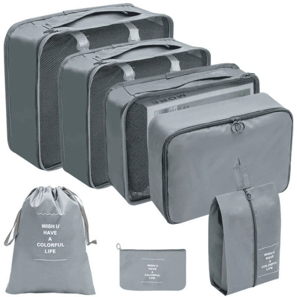 Kit Bolsas Organizadoras Para Mala de Viagem - Compre 5 Leve 7