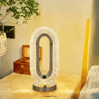Luminária de LED Cristal Luxo Touch 3 Tons
