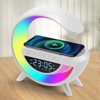 Luminária Bluetooth com Carregador Sem Fio e Despertador