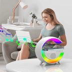 Luminária Bluetooth com Carregador Sem Fio e Despertador