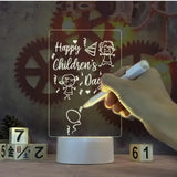 Luminária de Mesa Led com Tela para Escrever 3D
