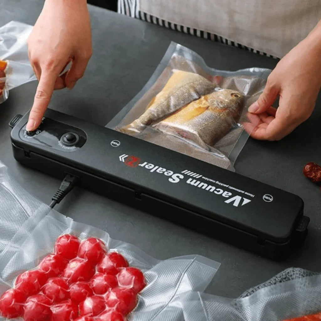 Seladora a Vácuo Automática Portátil – Conserva Alimentos por Até 10x Mais Tempo