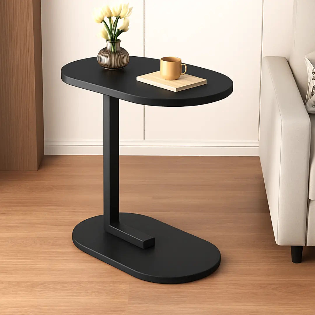 Mesa de Apoio Lateral Portátil em Ferro e MDF