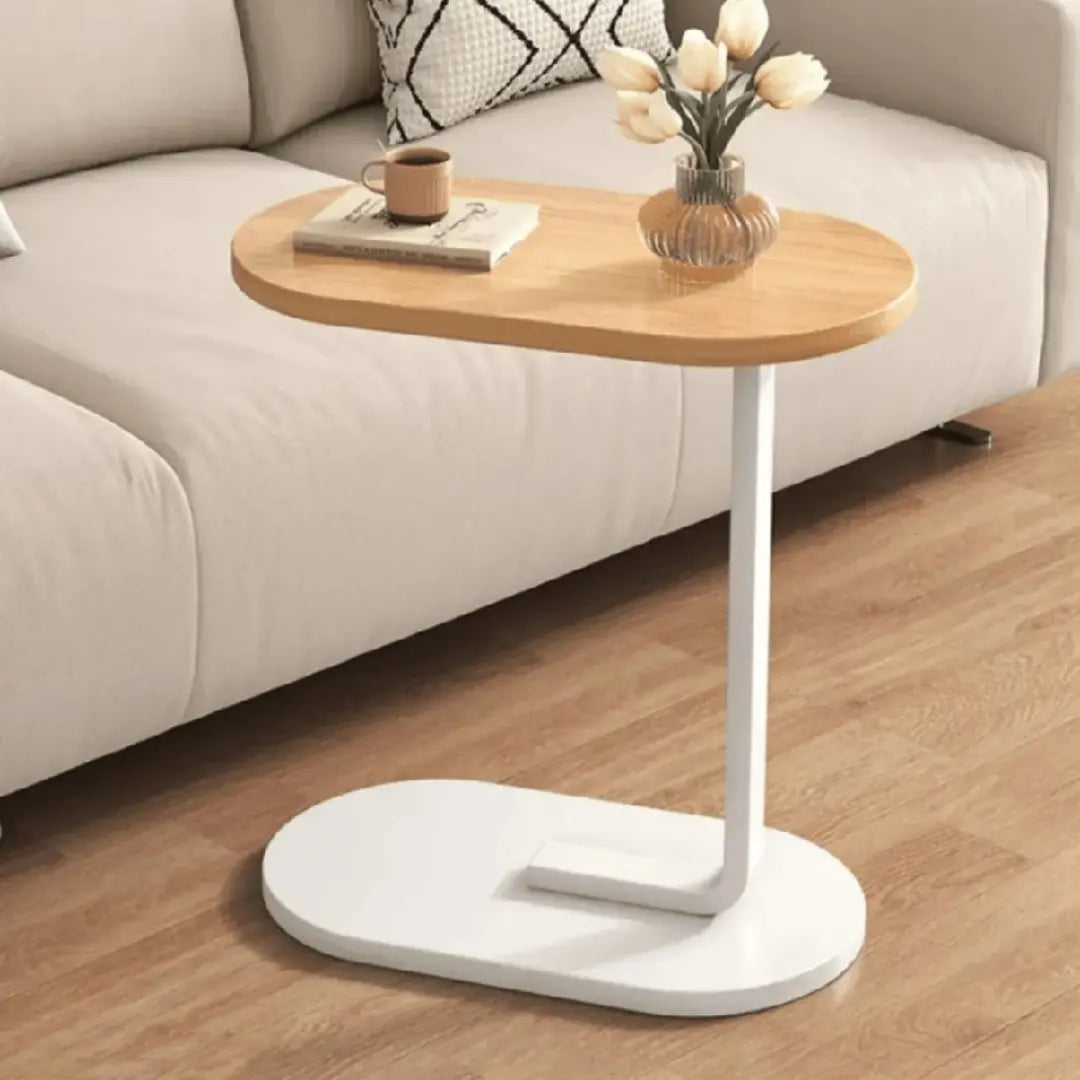 Mesa de Apoio Lateral Portátil em Ferro e MDF