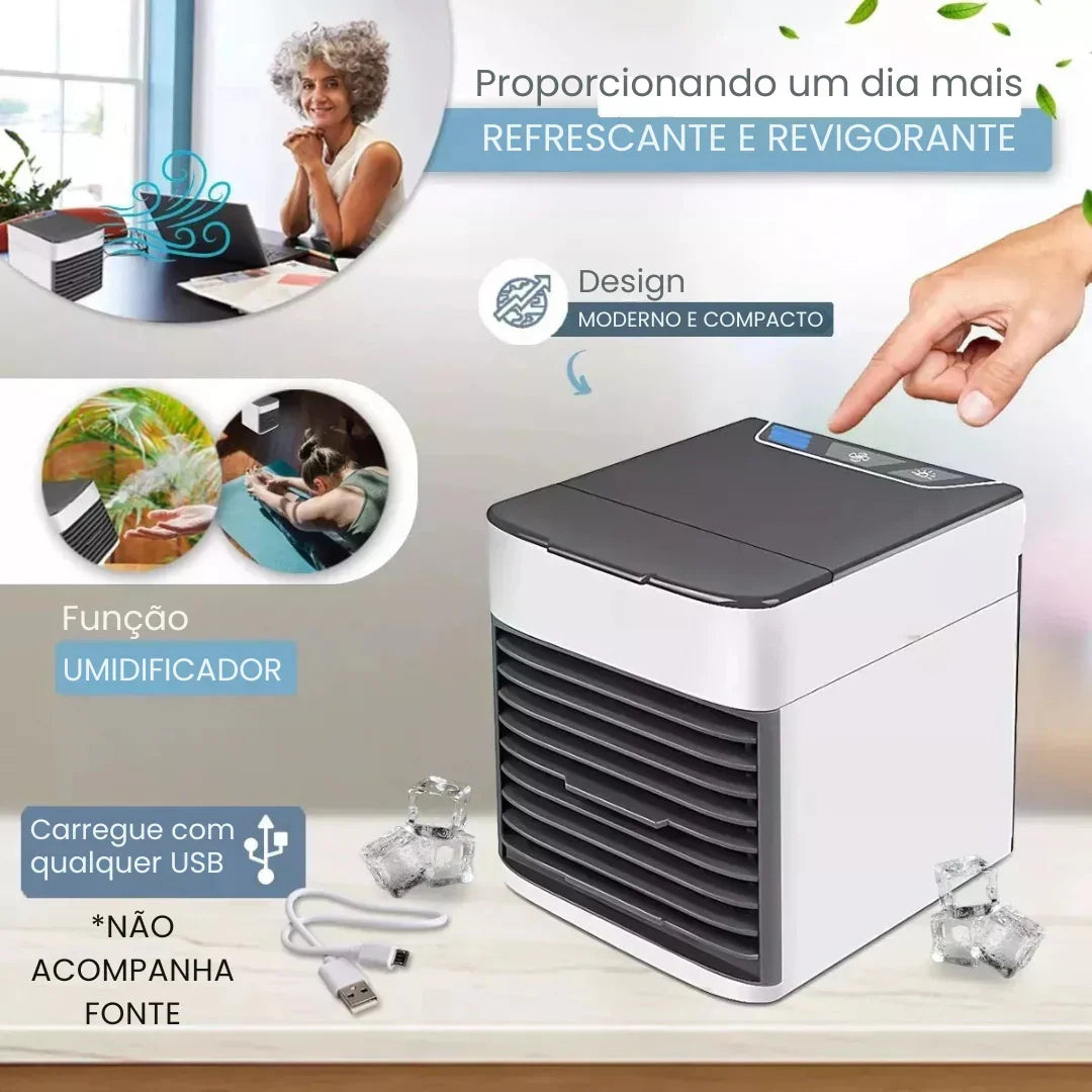 Mini Ar Condicionado Climatizador Portátil USB