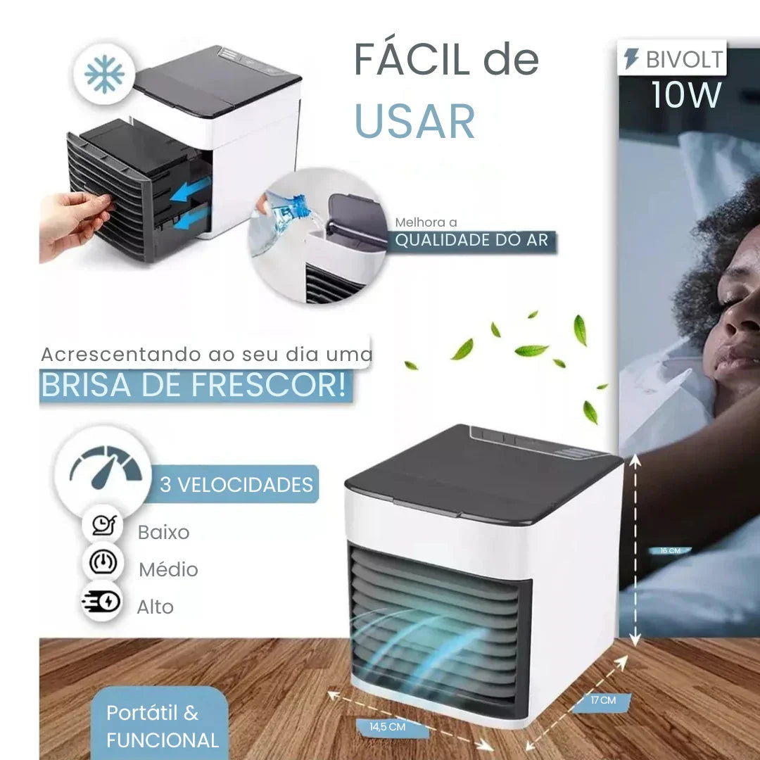 Mini Ar Condicionado Climatizador Portátil USB