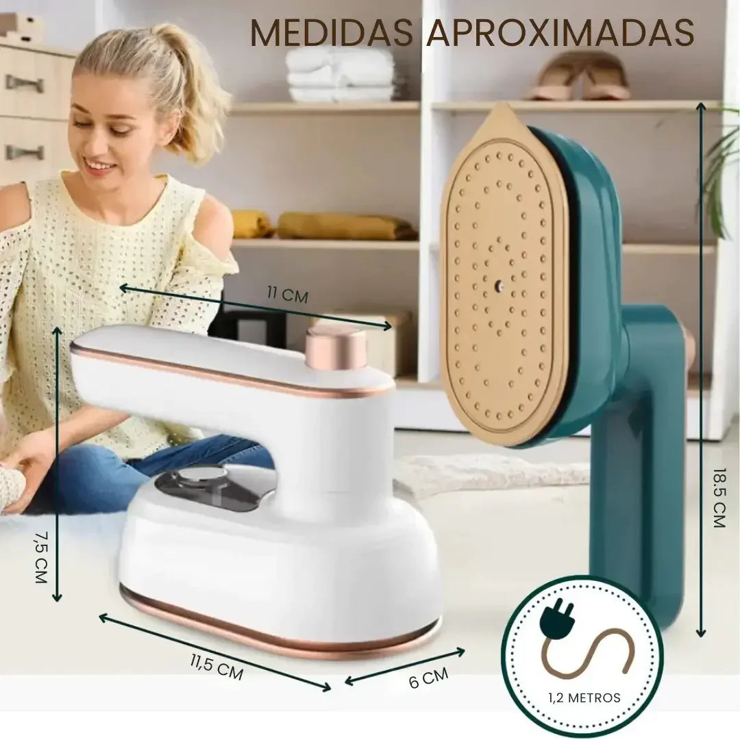 Mini Ferro de Passar a Vapor Portátil Bivolt