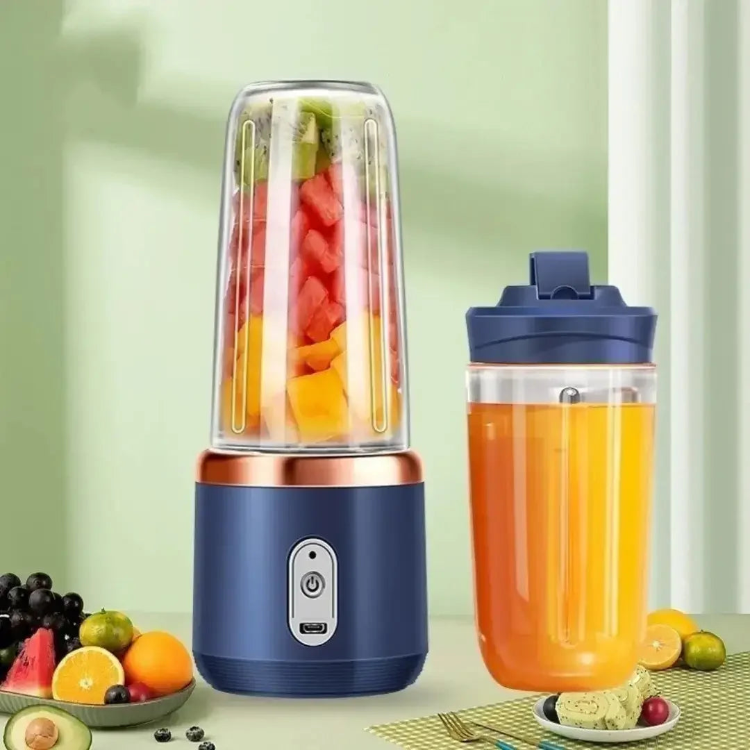 Mini Liquidificador Elétrico Portátil com Copo Extra