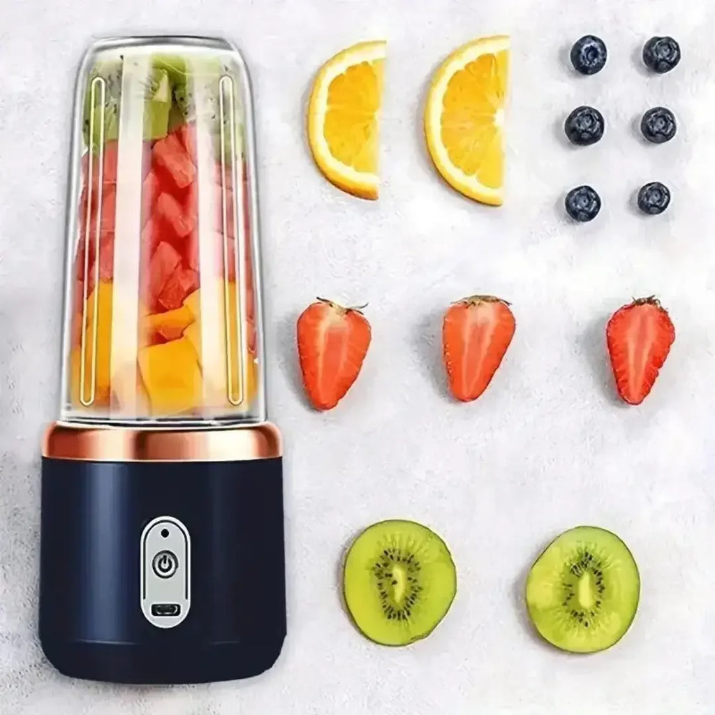 Mini Liquidificador Elétrico Portátil com Copo Extra