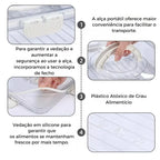 Organizador Hermético Em Acrílico com 8 Divisórias – para Frutas, Legumes e Alimentos