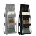Organizador De Bolsas Multiuso Com Cabide Para Guarda Roupas