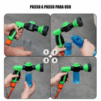 Pistola de Alta Pressão com Espuma 8 em 1