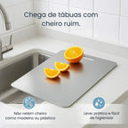 Placa de Corte em Aço Inoxidável 304